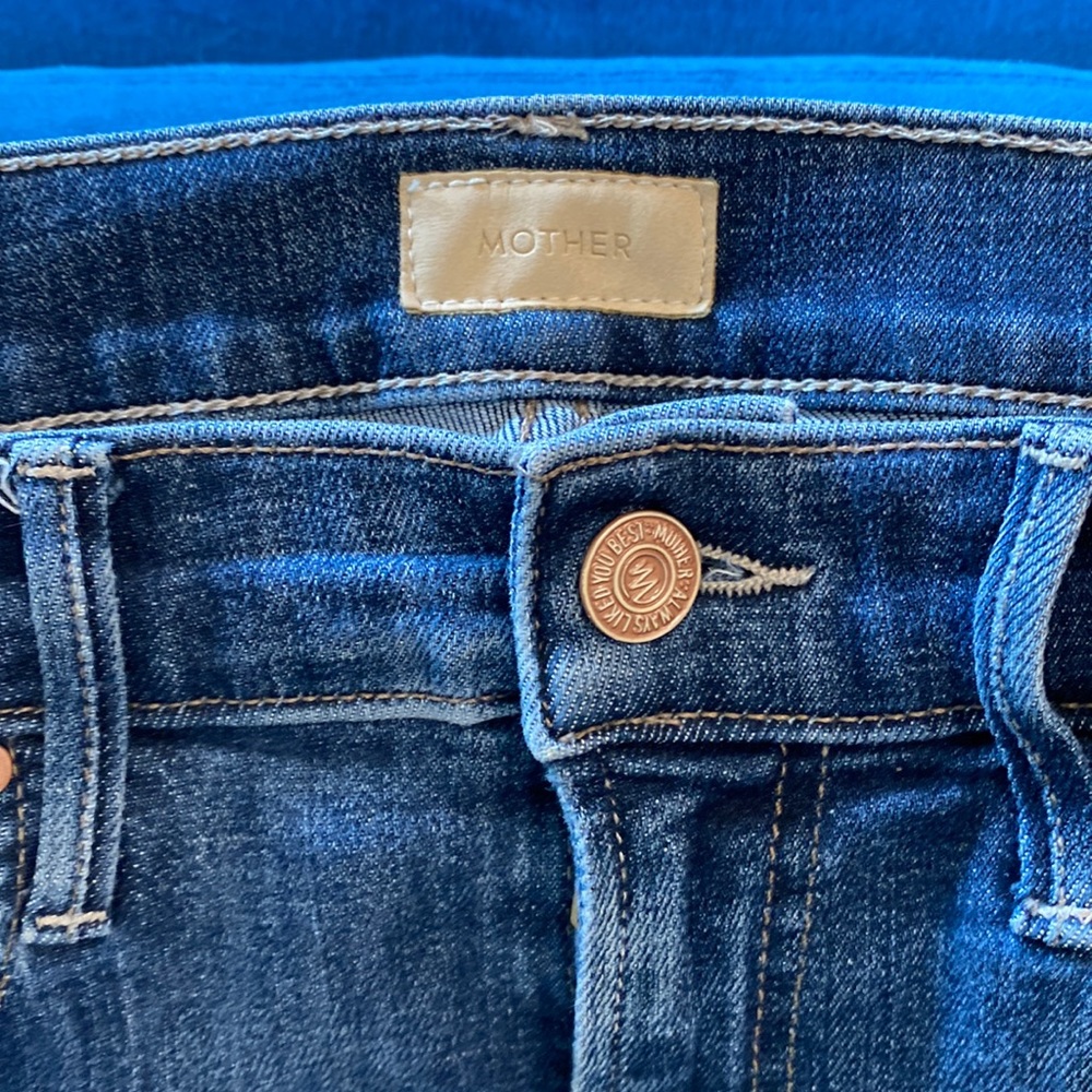 Mother Insider Crop Step Fray in Crushing it size 26